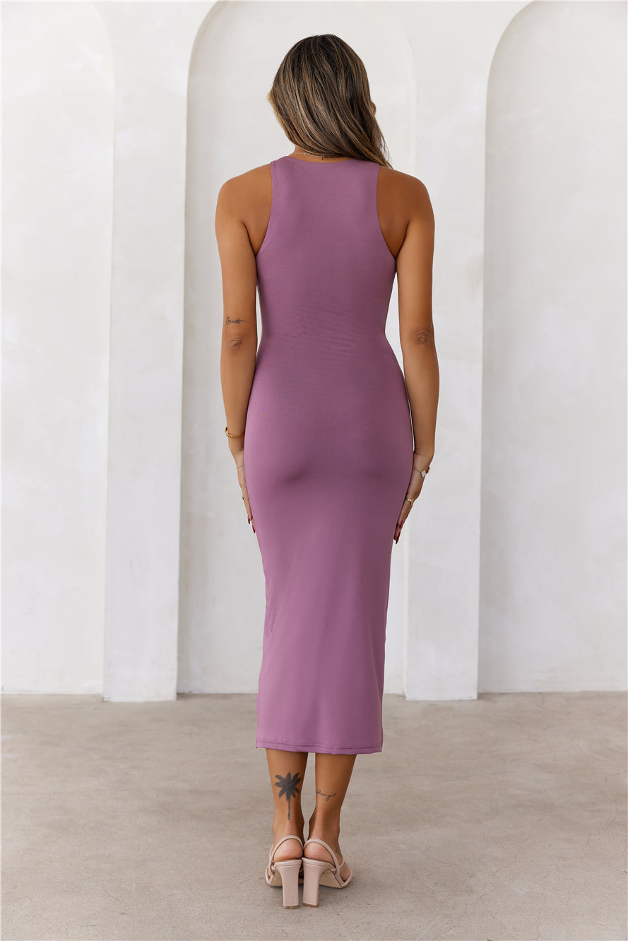 HELLO MOLLY BASE Repeat After Me Midi Dress Mauve