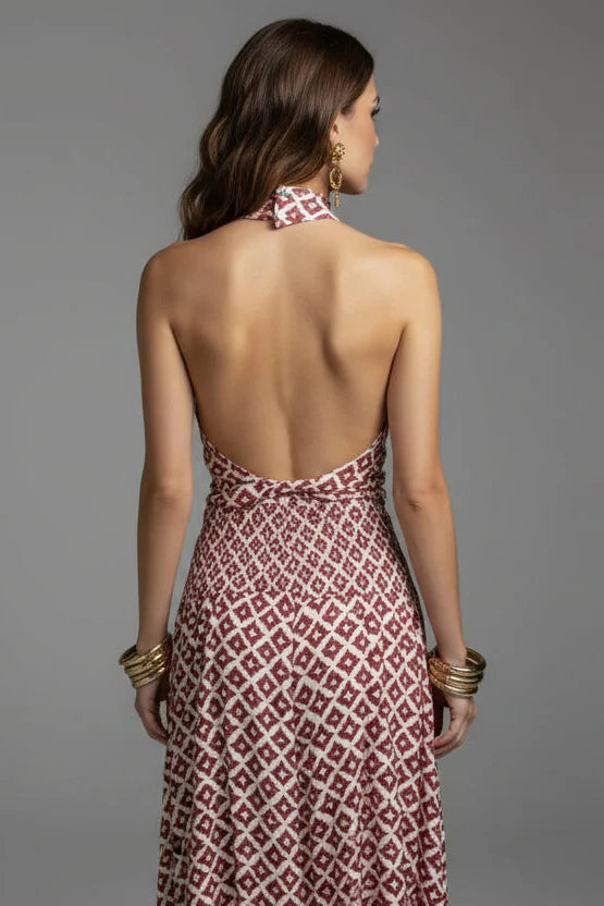 Mickay - Elegant ruched off-the-shoulder Midi Dress