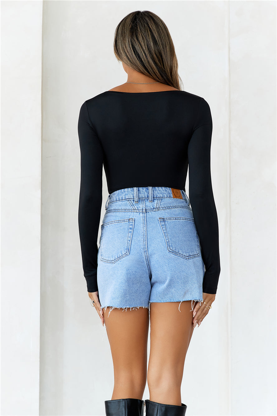 BASE Second Skin Long Sleeve Bodysuit Black