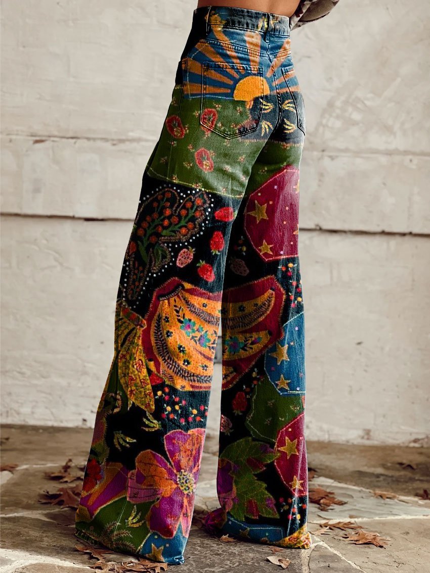 Freesia - Boho Vintage Pants