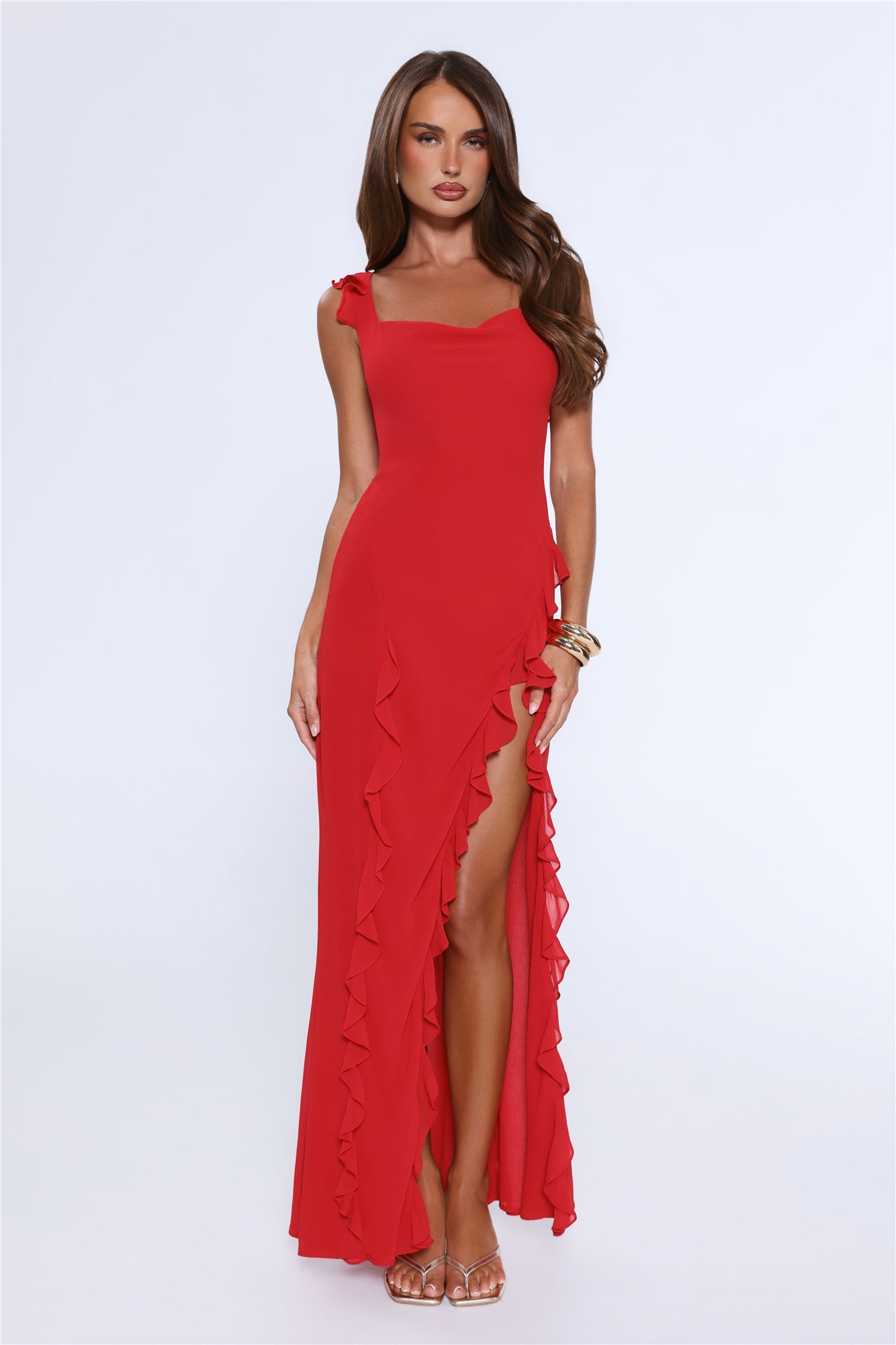 All Night Affair Maxi Dress Red