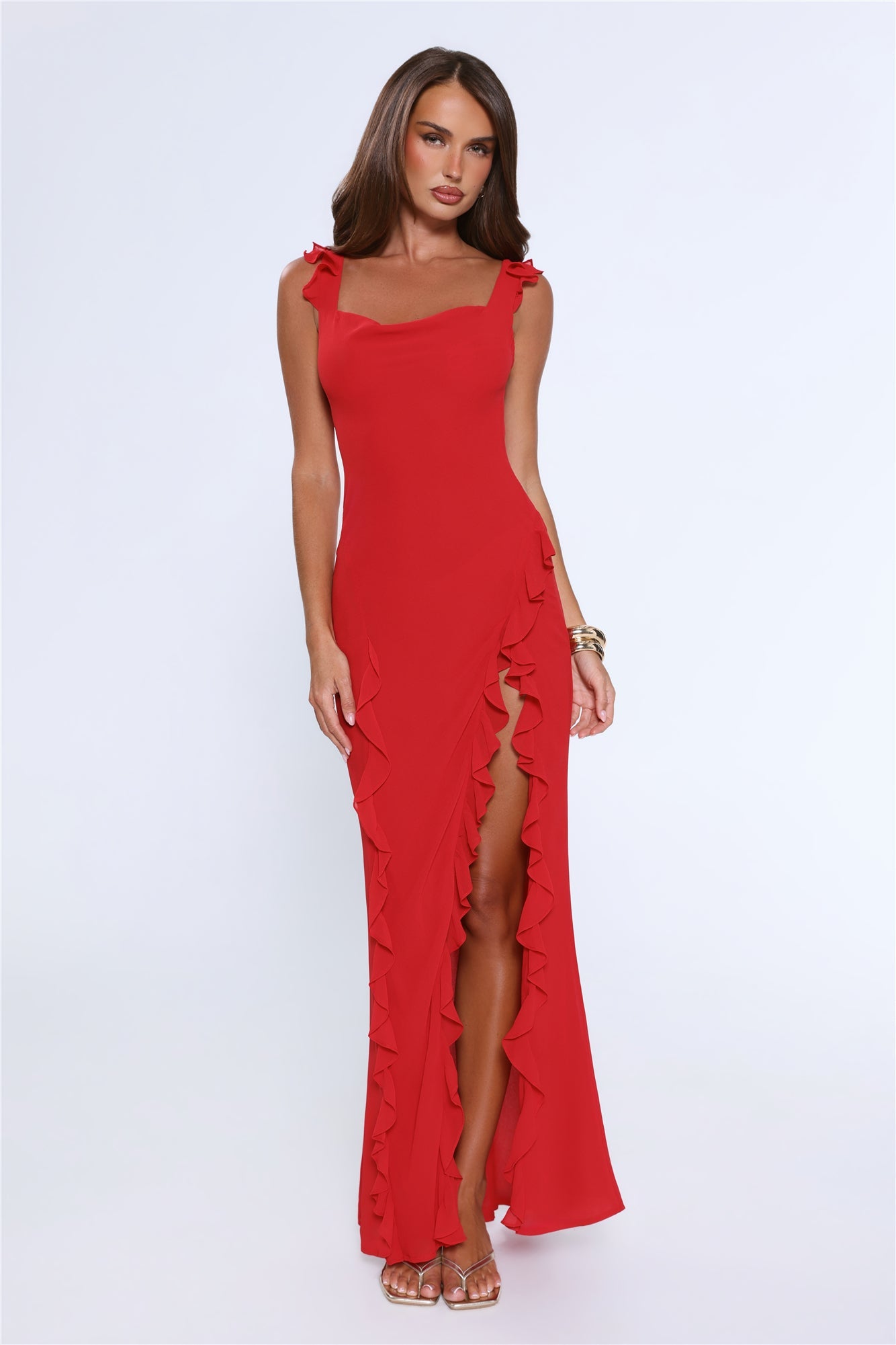 All Night Affair Maxi Dress Red