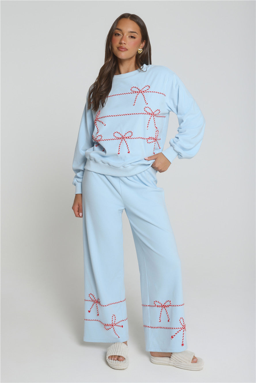 Candy Cane Dreams Sweatpants Blue