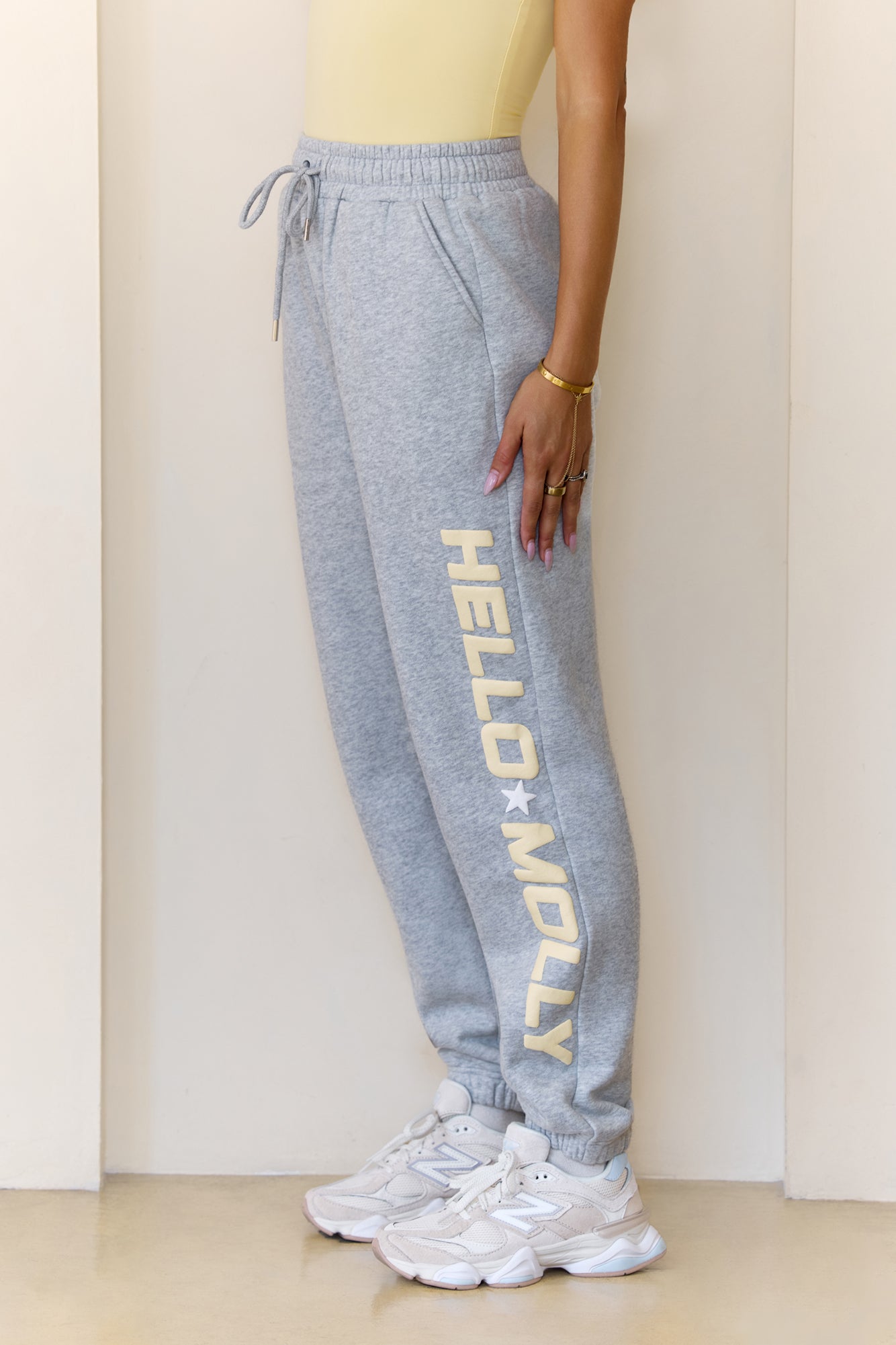 BASE Fleece Cuffed Sweatpants Grey Marle
