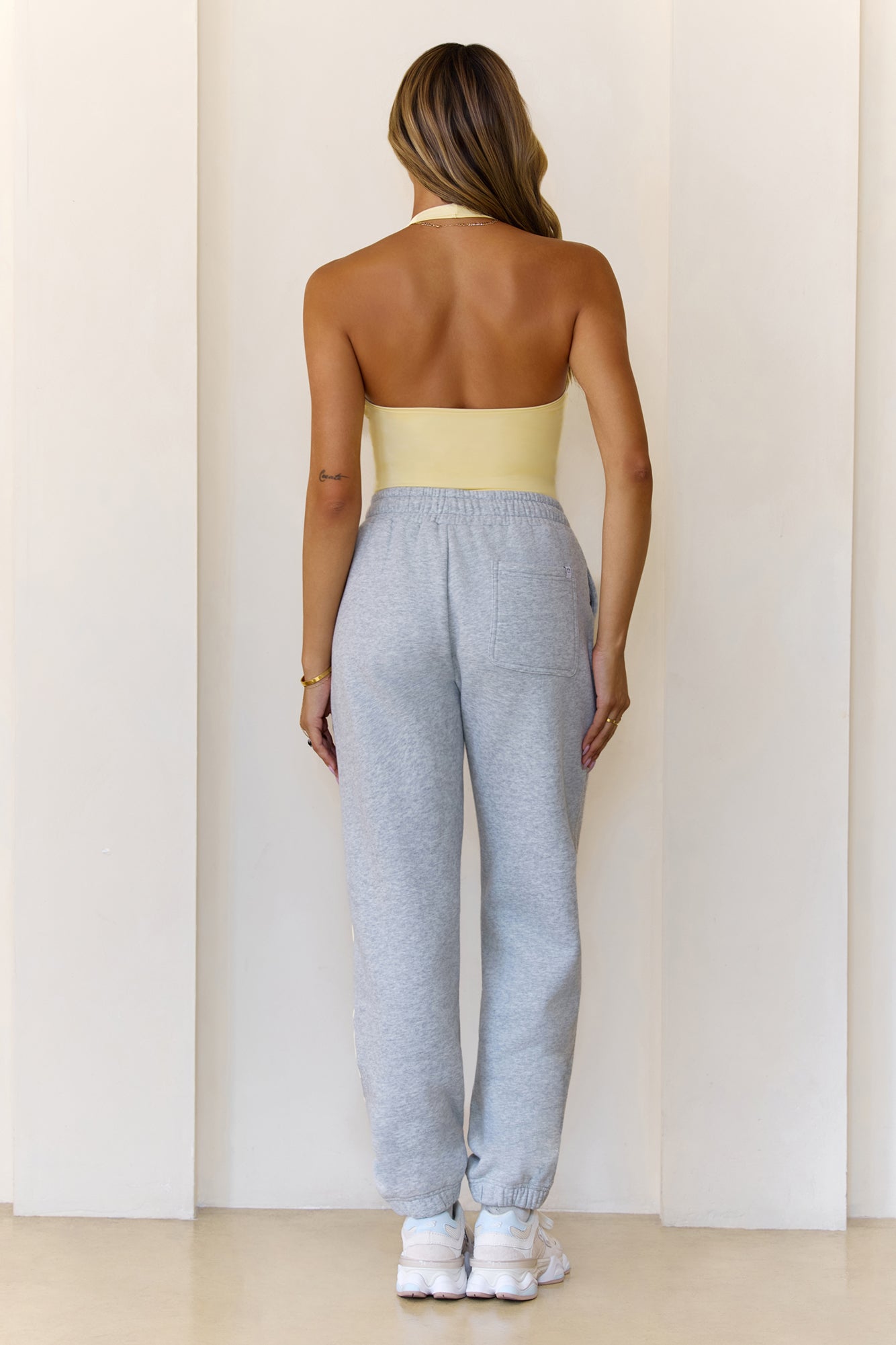 BASE Fleece Cuffed Sweatpants Grey Marle