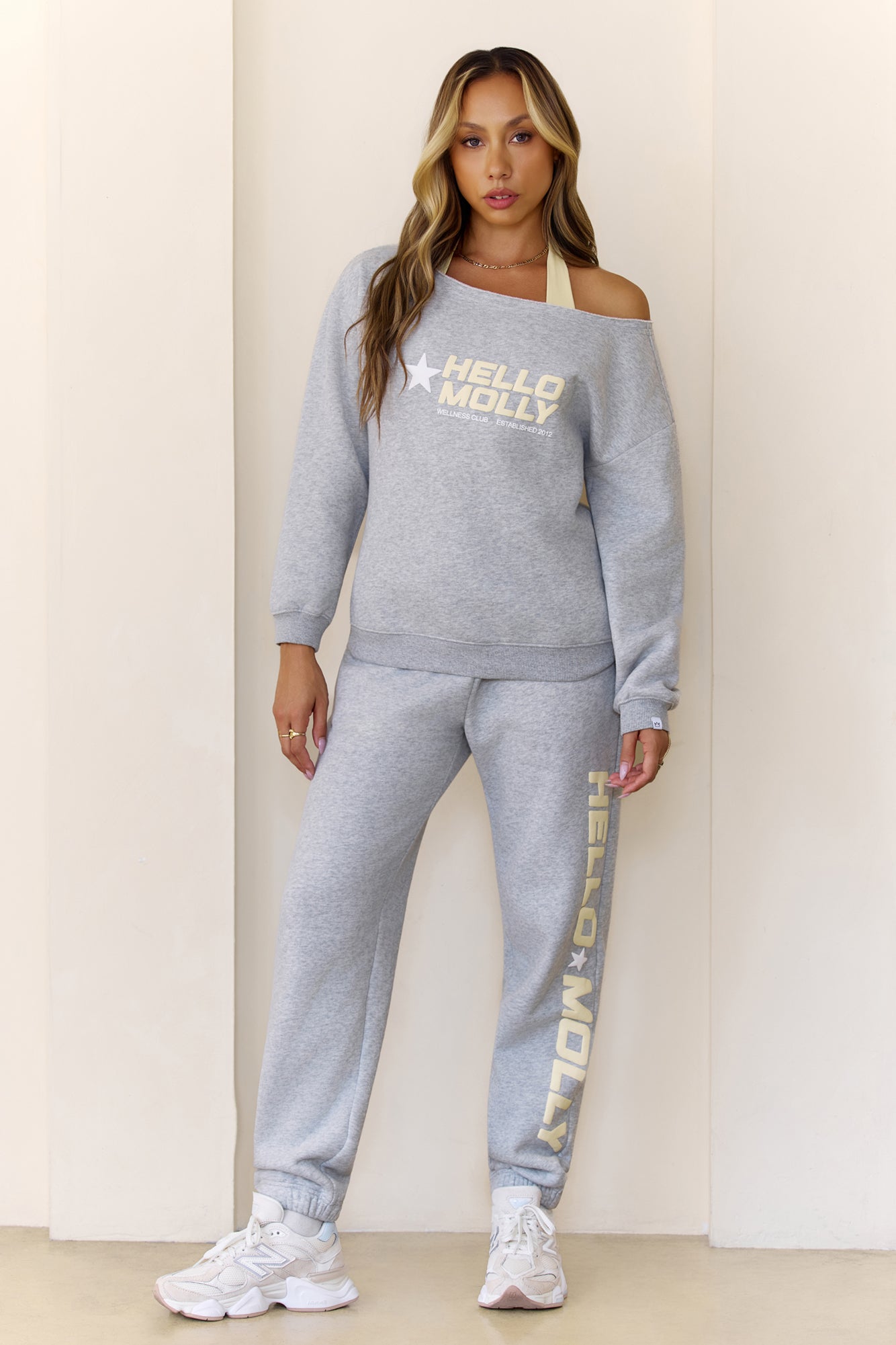BASE Fleece Cuffed Sweatpants Grey Marle