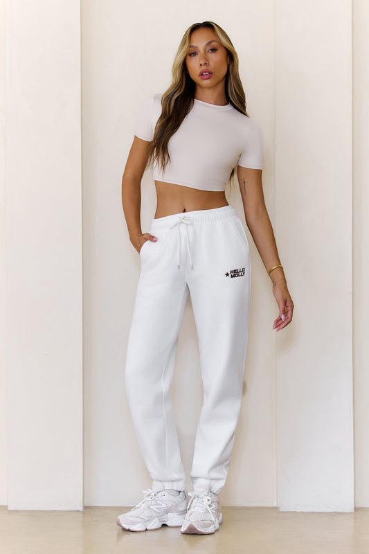 BASE Contour The Baby Tee Crop Top Oat Milk