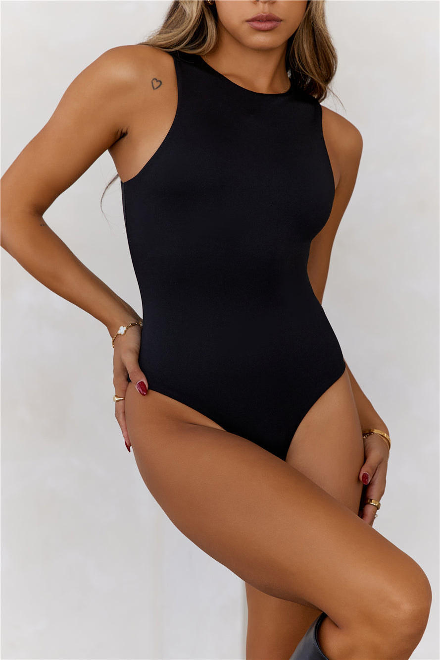 HELLO MOLLY BASE Repeat After Me Bodysuit Black