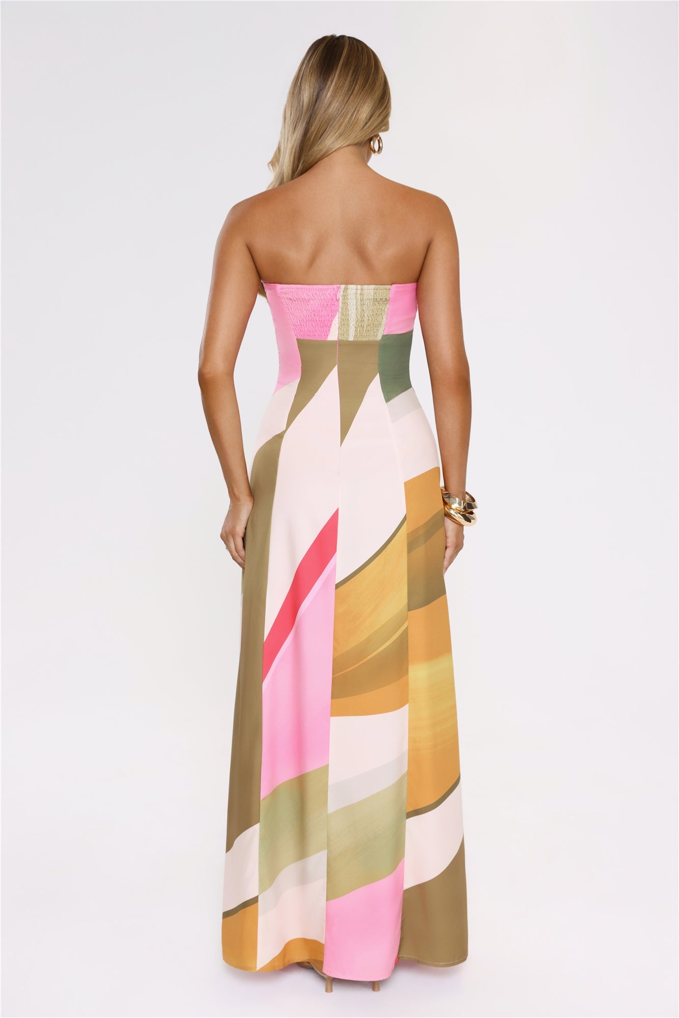 Palette Of Yours Strapless Maxi Dress Green