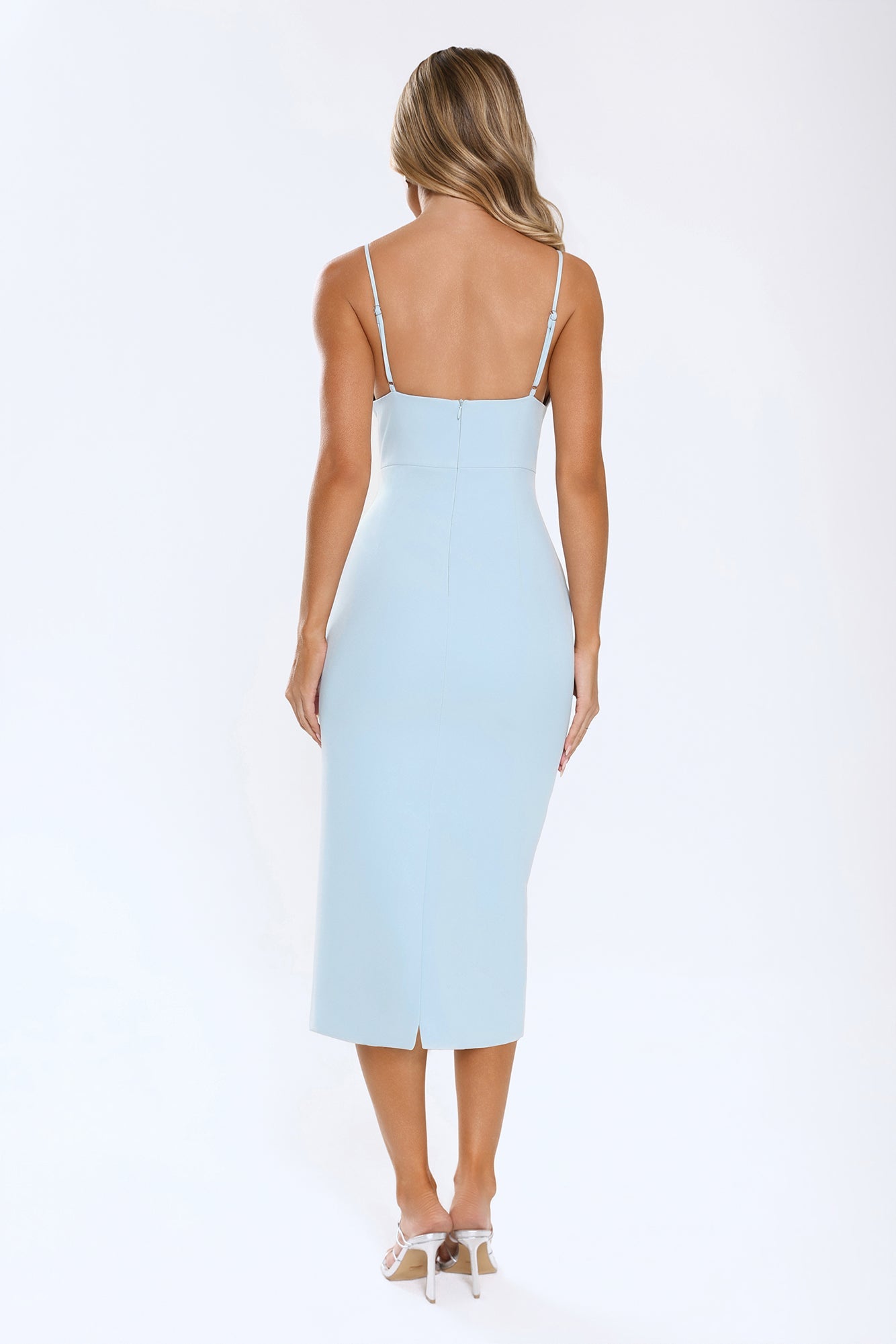 Soft As A Secret Midi Dress Blue