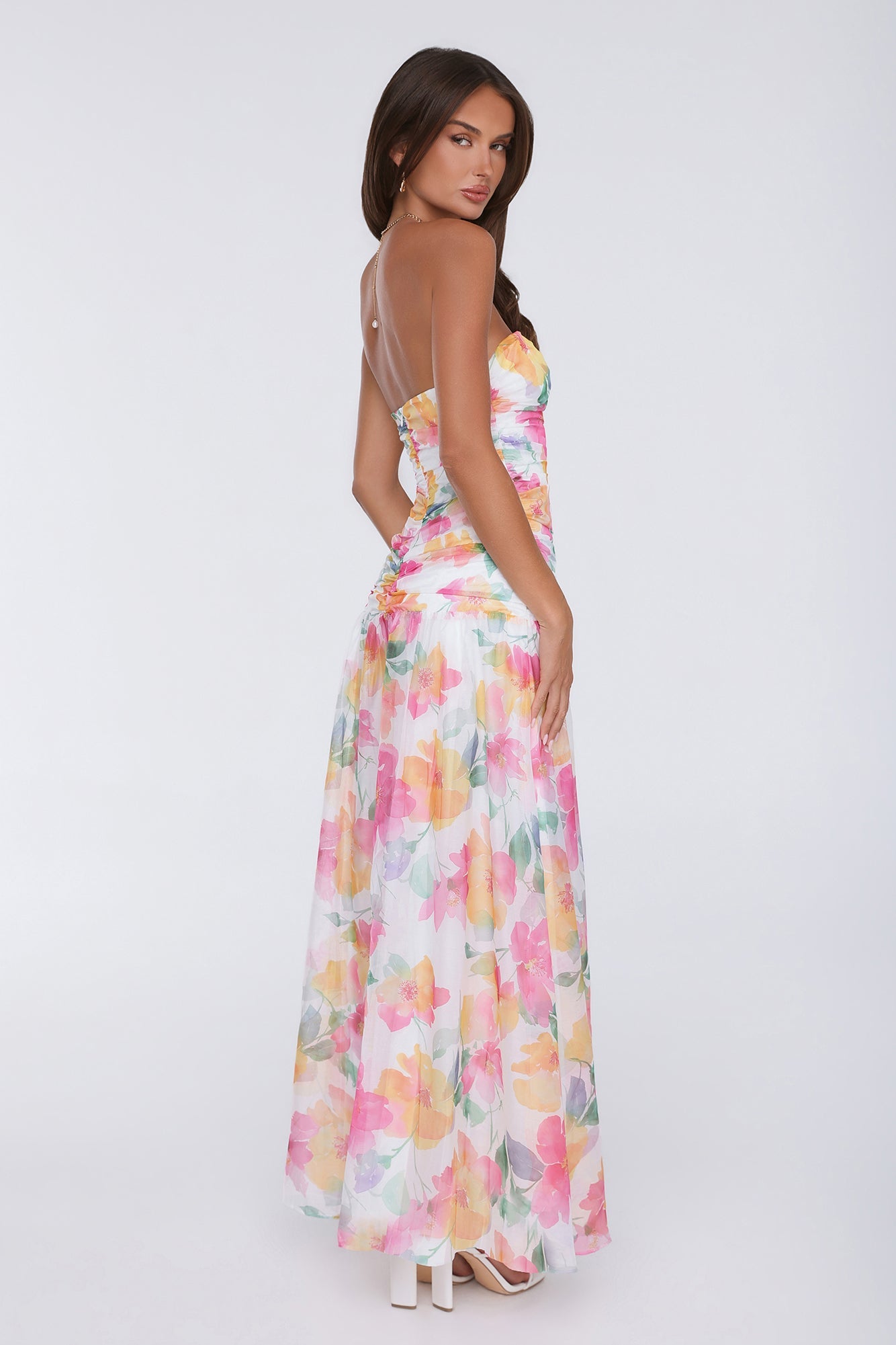 Pretty Much Perfect Strapless Maxi Dress Pink