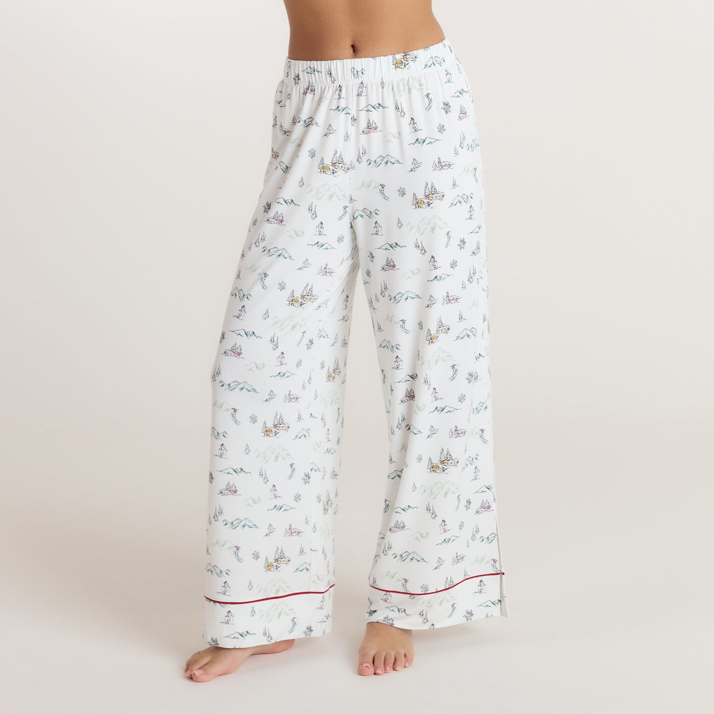 Alpine Dreams Pyjama Bottoms - Ski Print