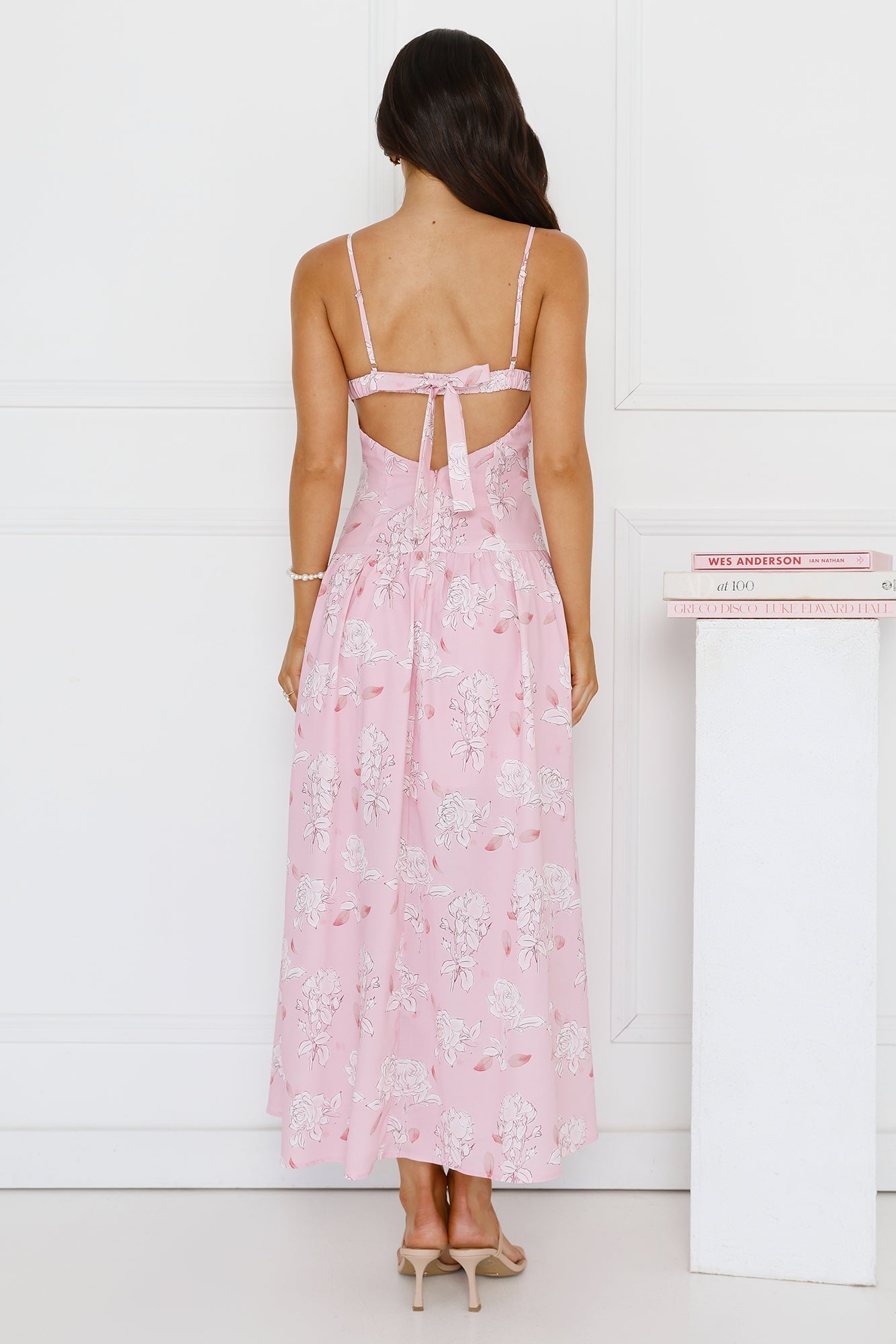 Palm Dreams Midi Dress Pink