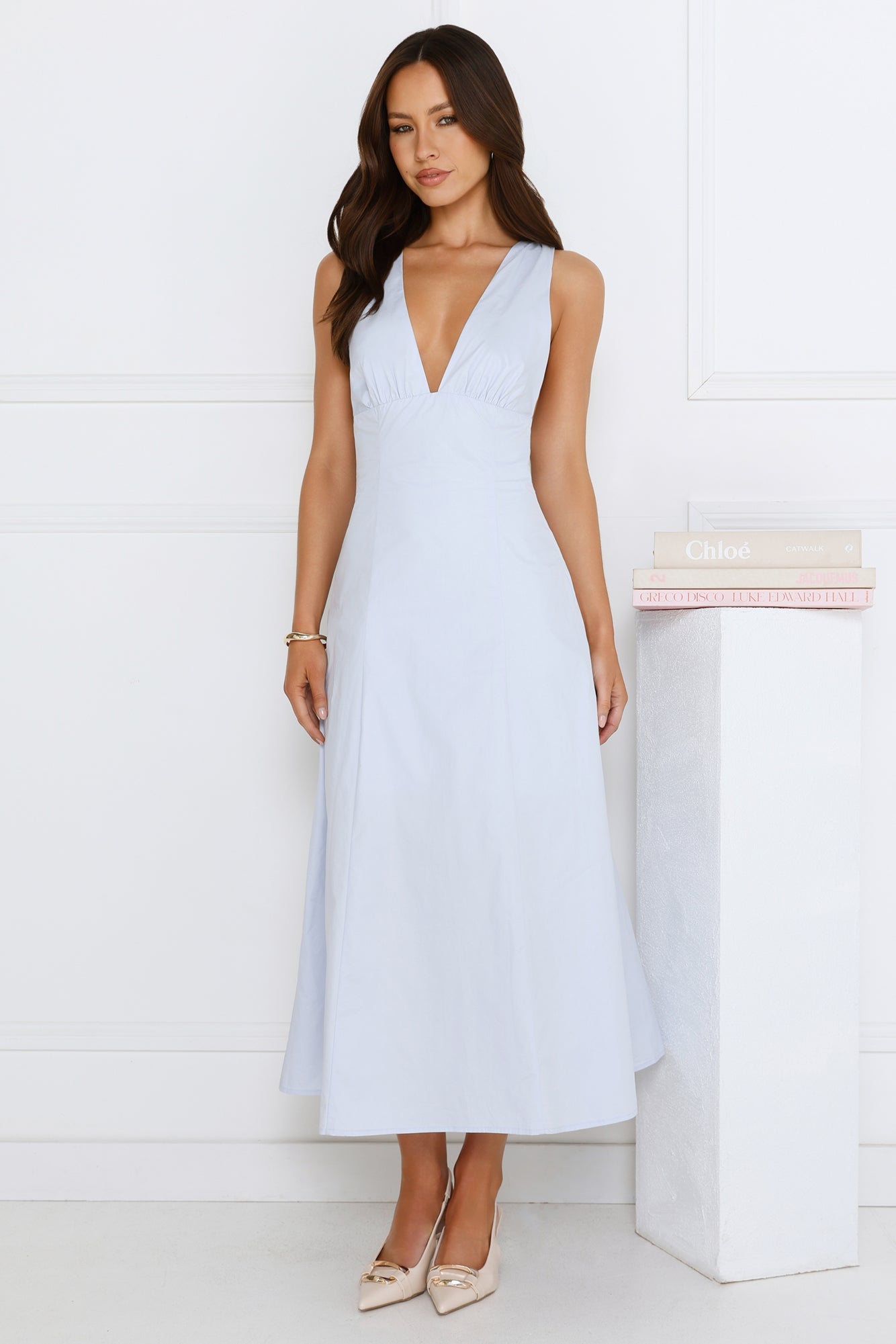 Iconic Moments Midi Dress Blue