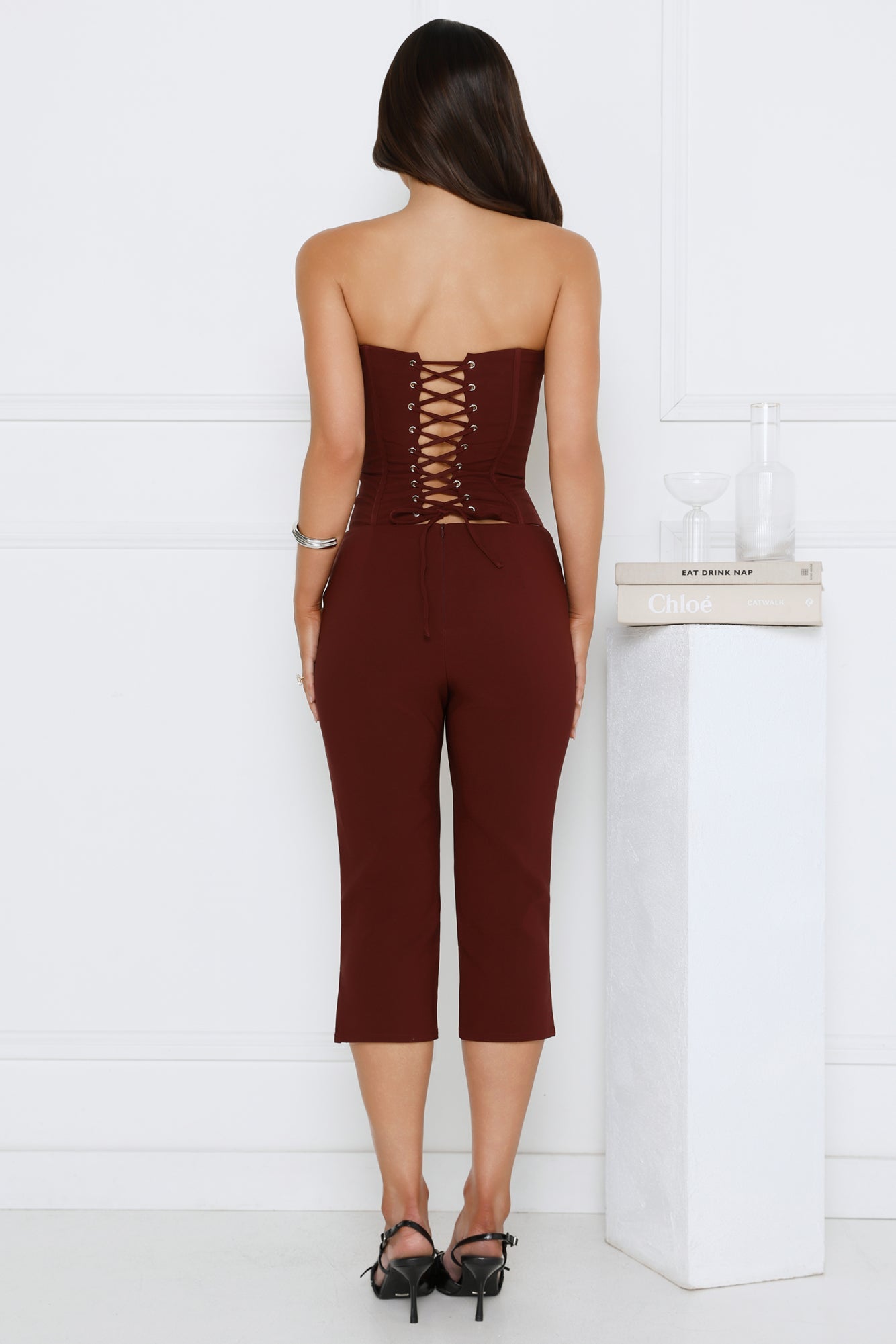 Gisele Capri Pants Bitter Chocolate