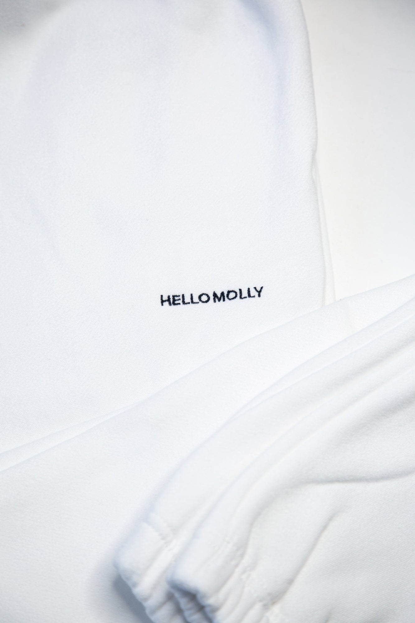 BASE Waist Fold Cuffed Sweatpants White