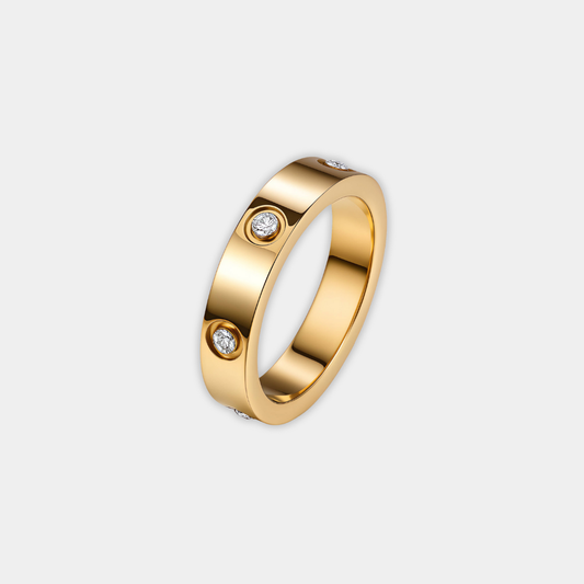 Alma Crystal Band Ring