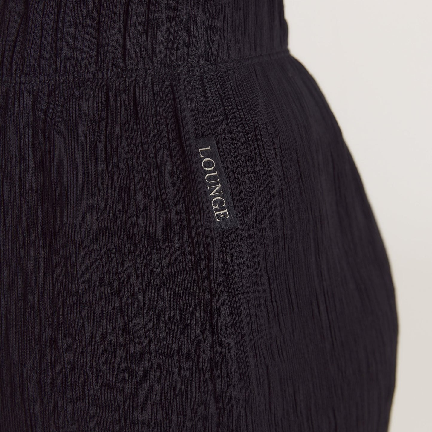 Crinkle Pyjama Bottoms - Black