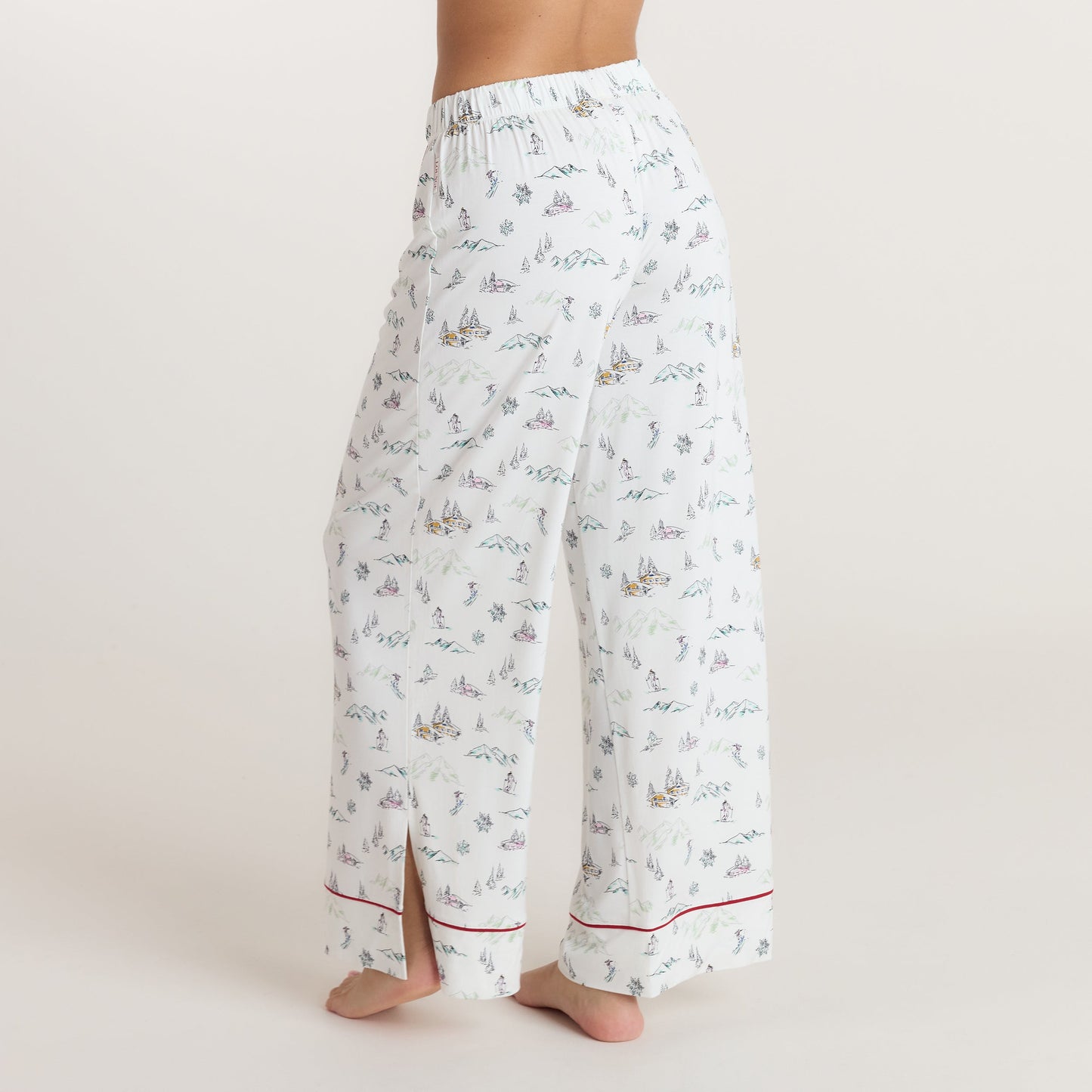 Alpine Dreams Pyjama Bottoms - Ski Print