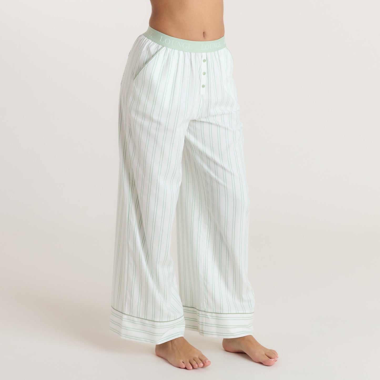 Mistletoe Pyjama Bottoms - Sage