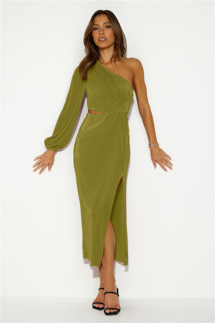 Honey Lover Midi Dress Olive