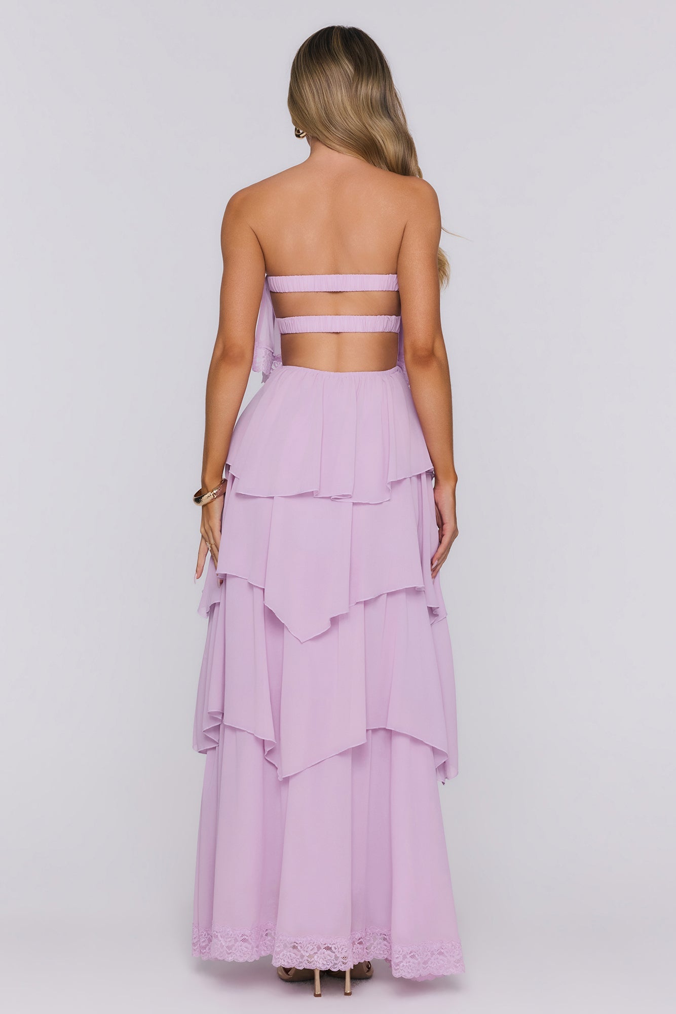 Starlet Season Strapless Maxi Dress Lilac