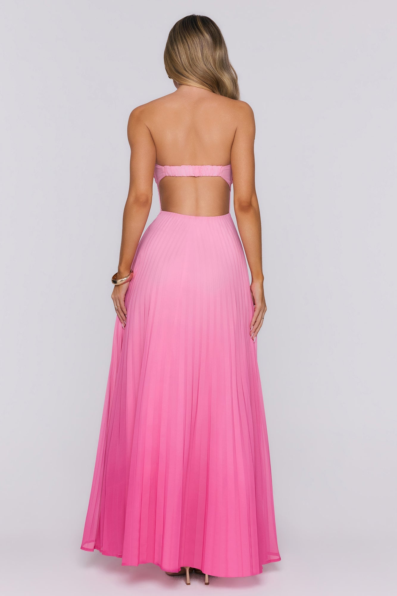 Love Spellbound Strapless Maxi Dress Pink