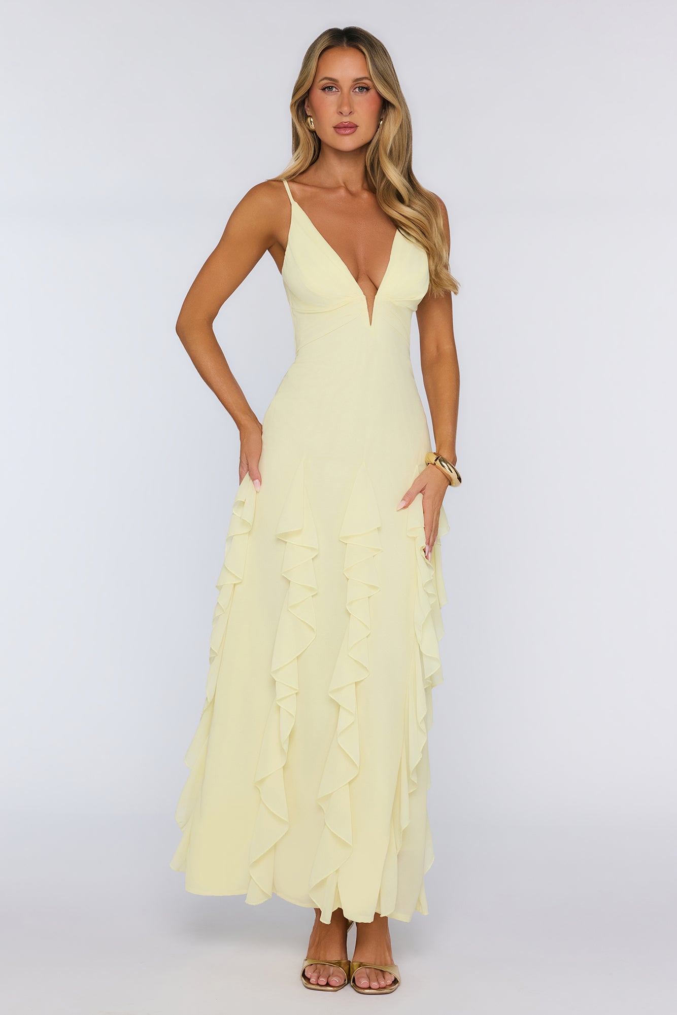 She’s Everything Maxi Dress Yellow