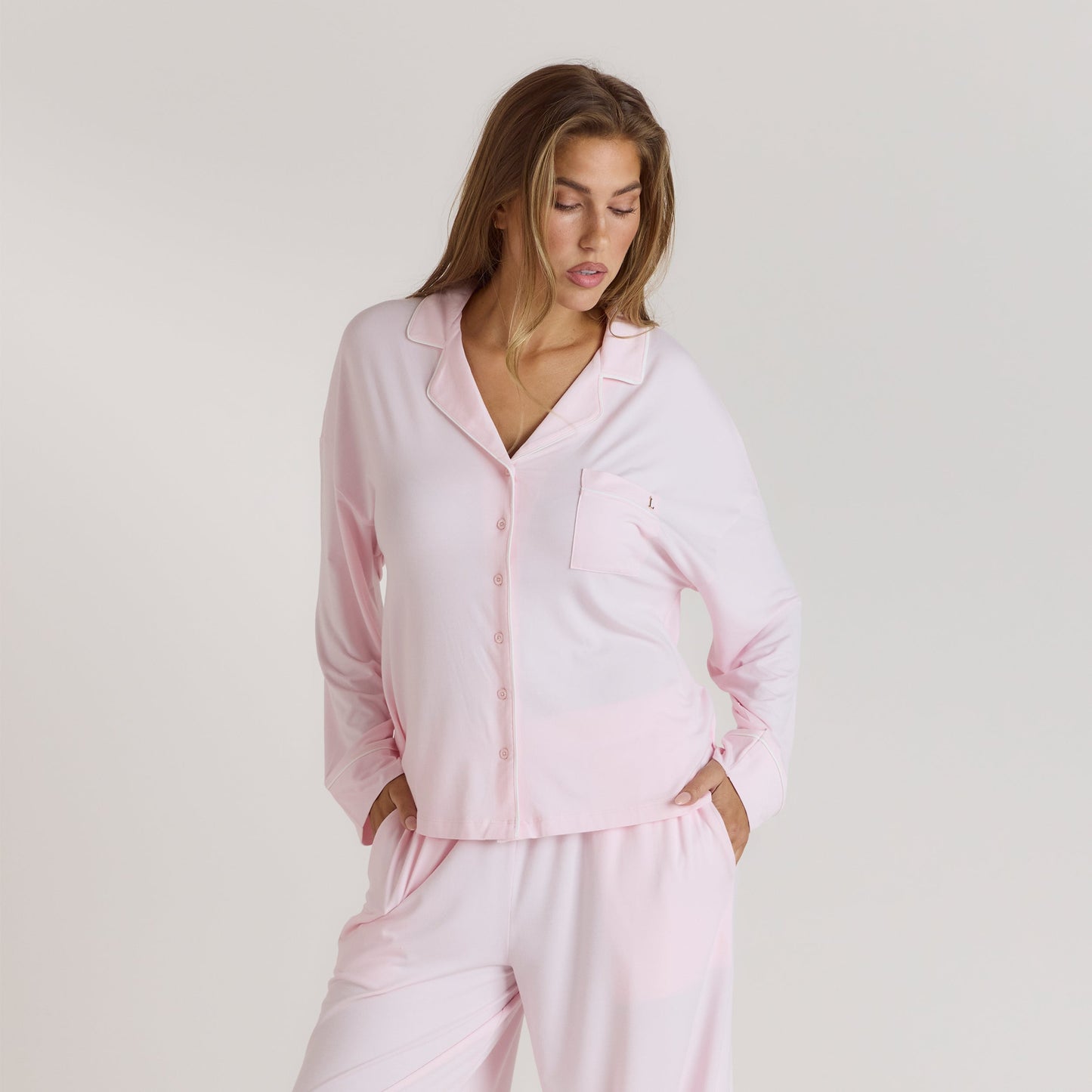 Modal Pyjama Shirt - Pink