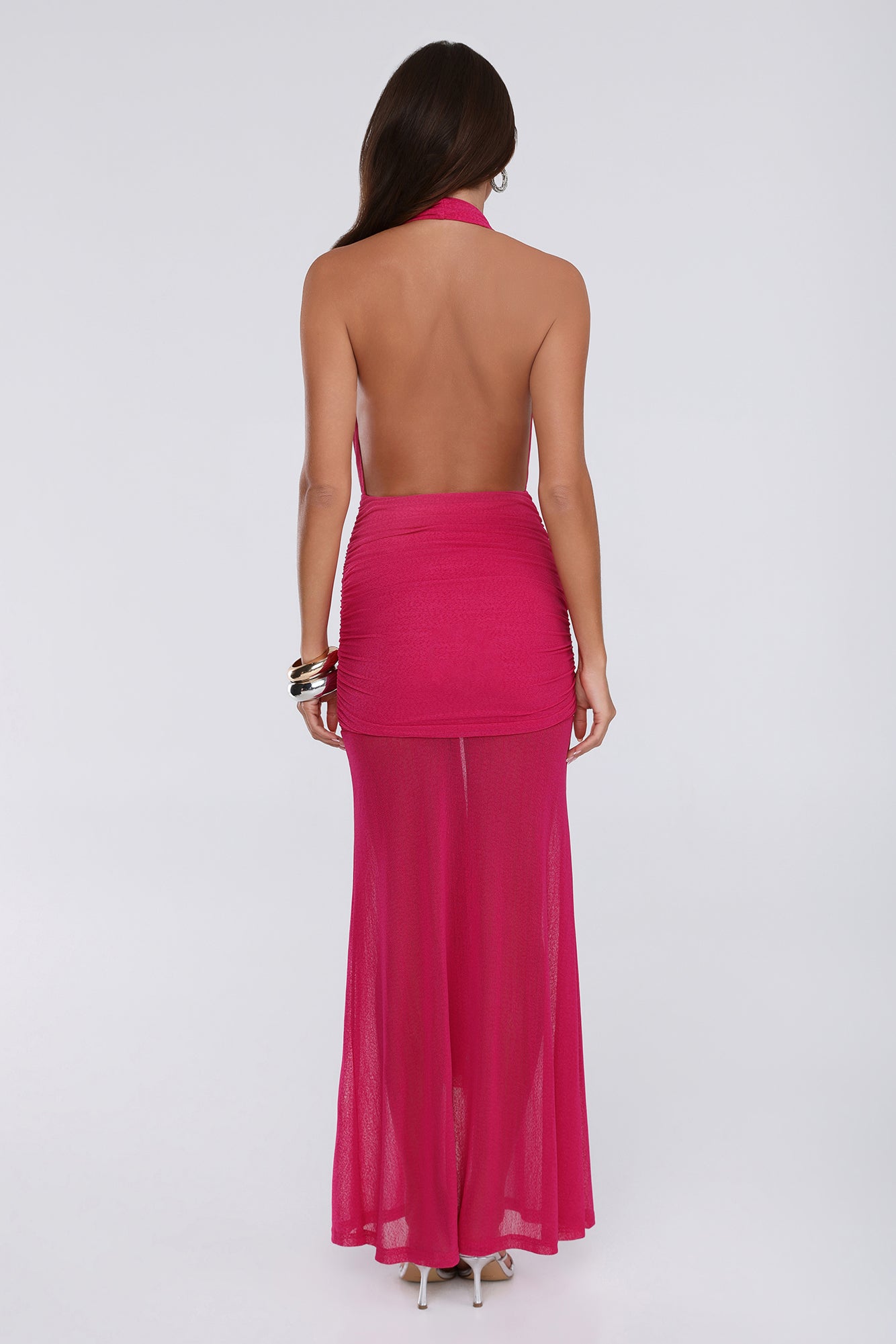 Born To Stand Out Halter Maxi Dress Pink