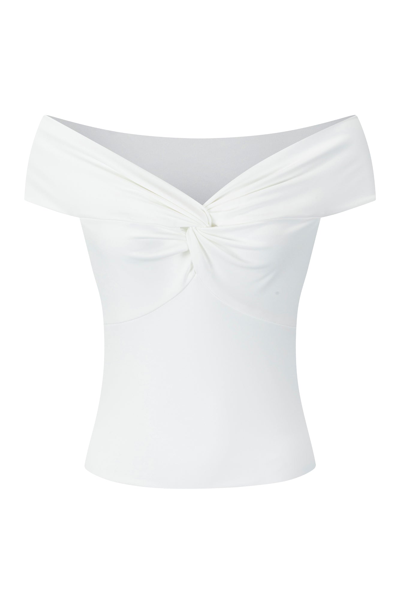 BASE Contour In The Studio Off Shoulder Top White