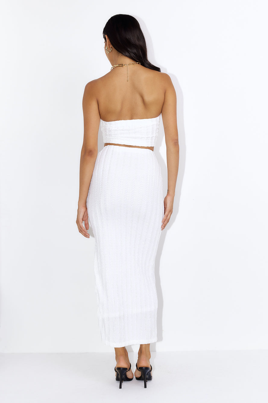 Matching Fit Crop Top White