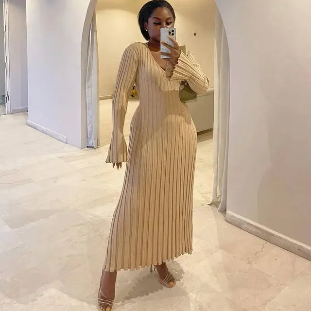 Maxi - Knitted Long Maxi Dress