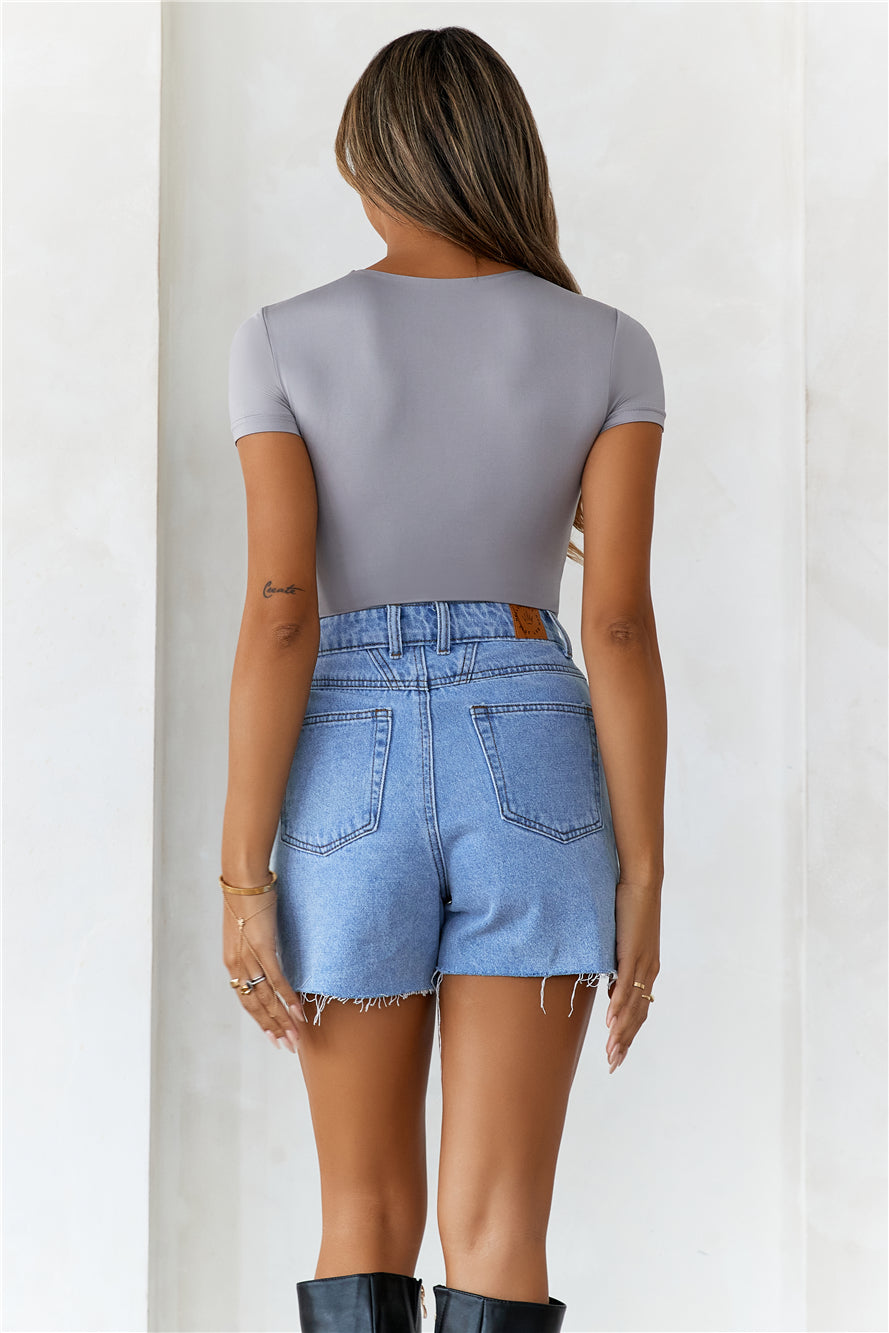 HELLO MOLLY BASE Core Contour Bodysuit Grey