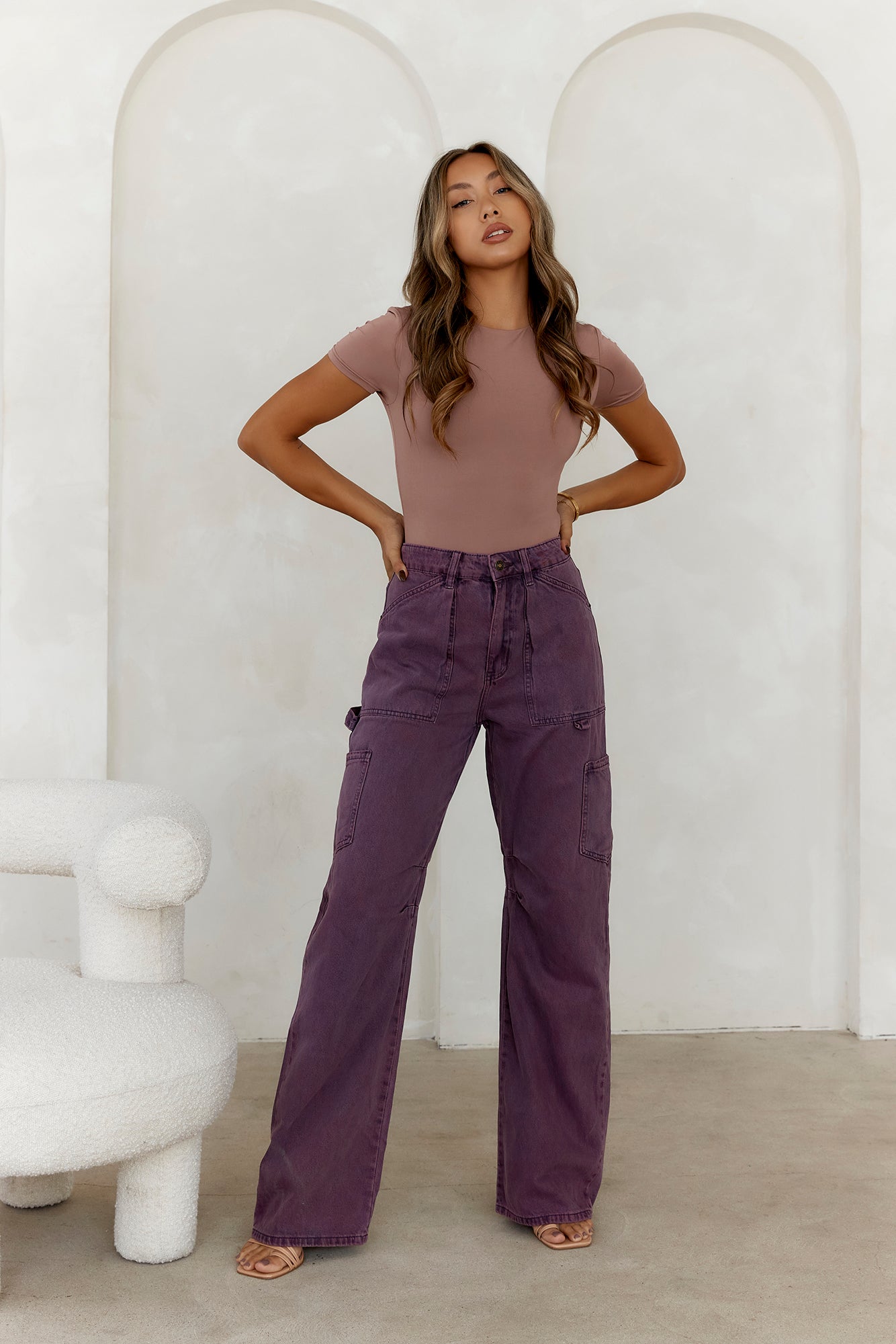 HELLO MOLLY BASE Core Contour Bodysuit Mocha