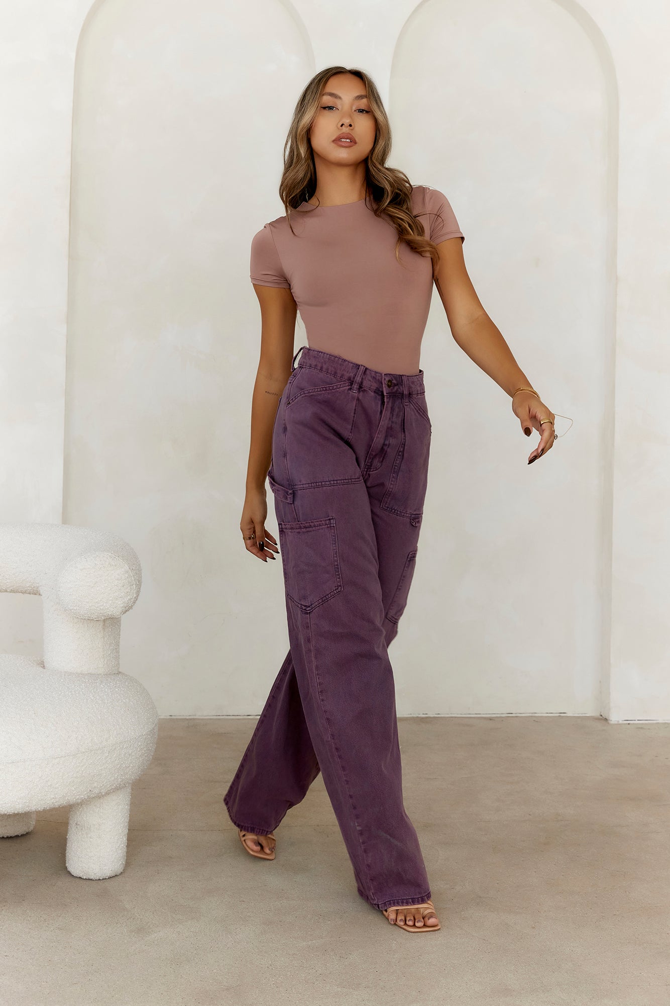 HELLO MOLLY BASE Core Contour Bodysuit Mocha