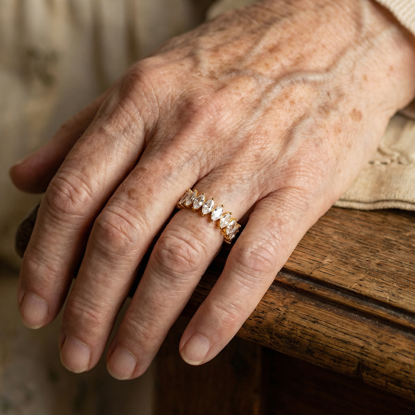Ella Crystal Wrap Ring